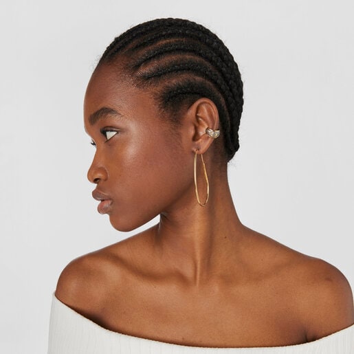 TOUS Silver vermeil and dark silver Twiling Earcuff | Westland Mall