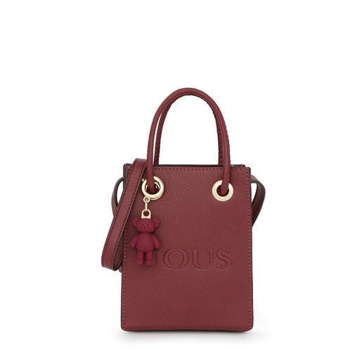 Mini bolso XS TOUS Pop burdeos