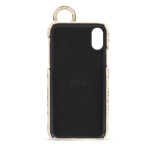Funda del móvil Delray iPhone X/XS Logogram beige