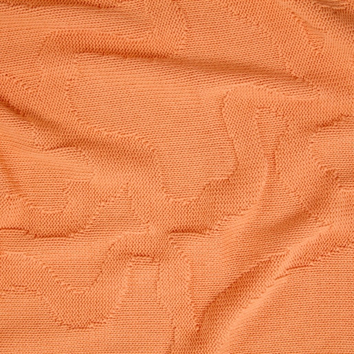 Manta de bebé reversible Nilo Kaos naranja