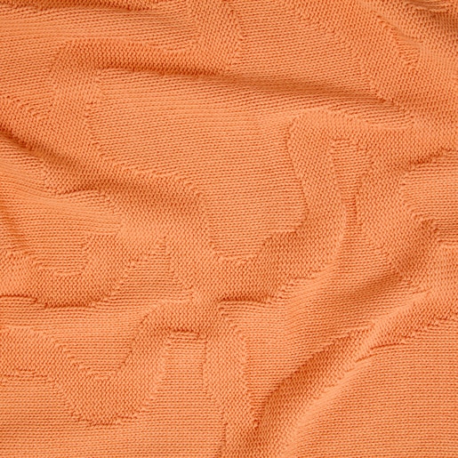 Reversible baby blanket in Nilo Kaos orange