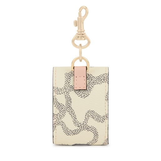 Small beige Kaos Legacy hanging Case for AirPods