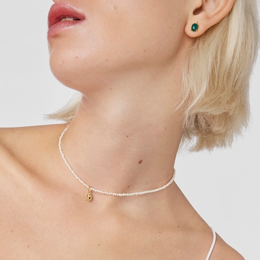 Silver vermeil Virtual Garden Ball pendant