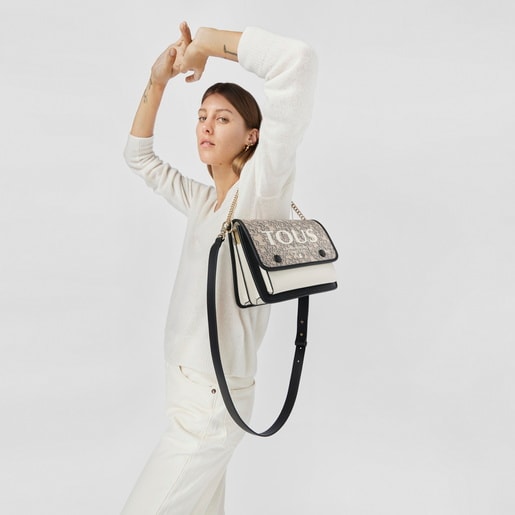 Medium taupe TOUS Kaos Mini Evolution Audree Crossbody bag