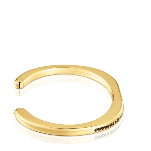 Pulsera esclava con baño de oro 18 kt sobre plata y espinelas Line