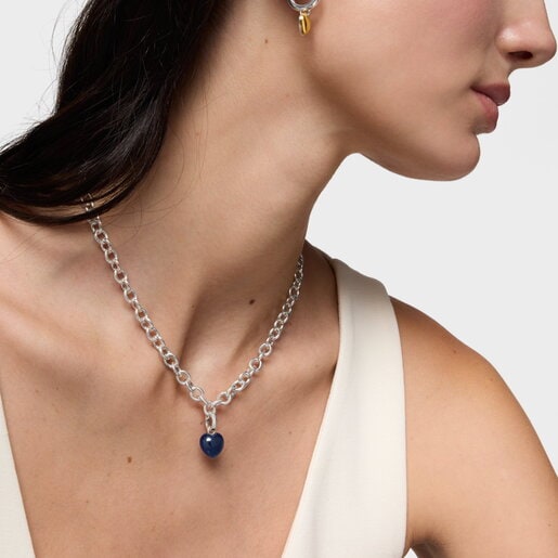 Dije de plata y sodalita TOUS Flechazo