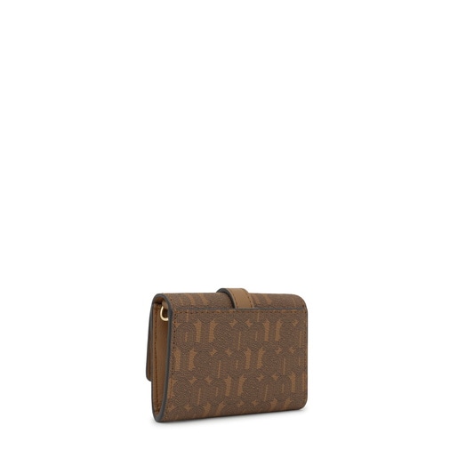 Earth-colored hanging Change purse-cardholder TOUS Buckles Silhouette