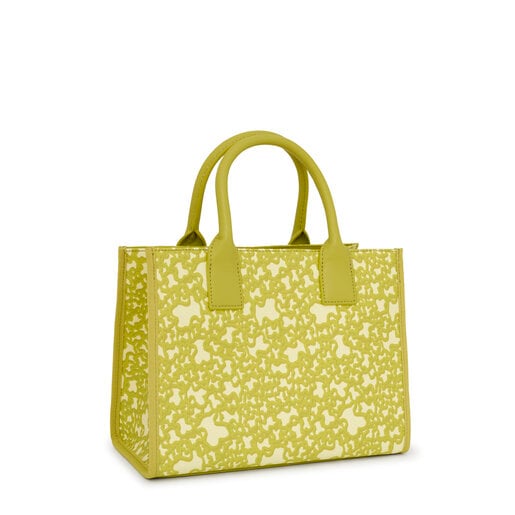 Středně velká limetkově zelená Nákupní taška Kaos Mini Evolution Amaya