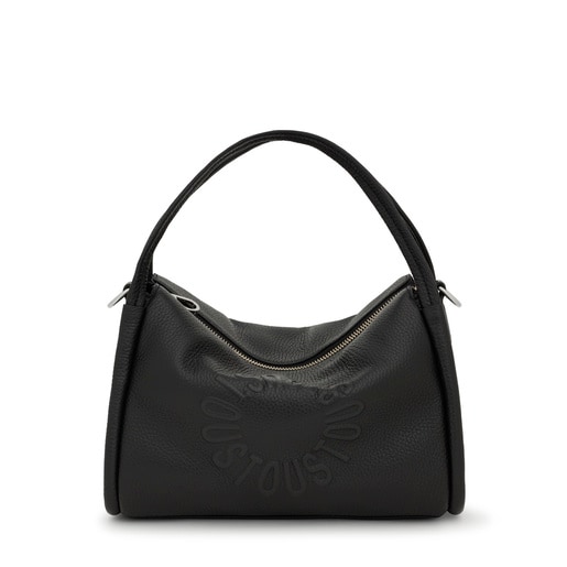 Sac city en cuir noir TOUS Miranda