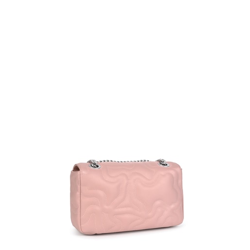 ピンクのフラップ付きスモールクロスボディバッグ Kaos Dream