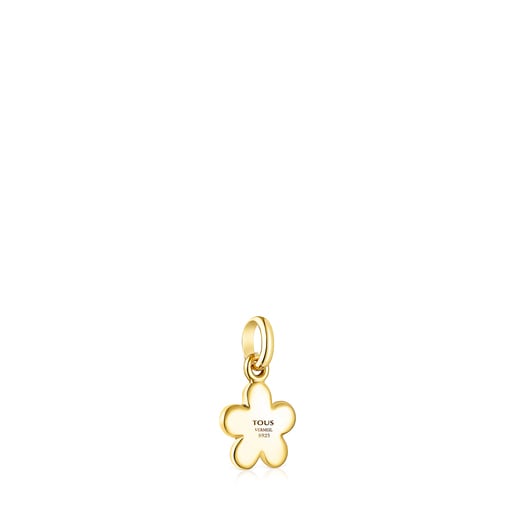Colgante Fragile Nature flor con baño de oro 18 kt sobre plata