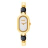 Analog Watch with gold-colored IPG steel bracelet and onyx TOUS Color