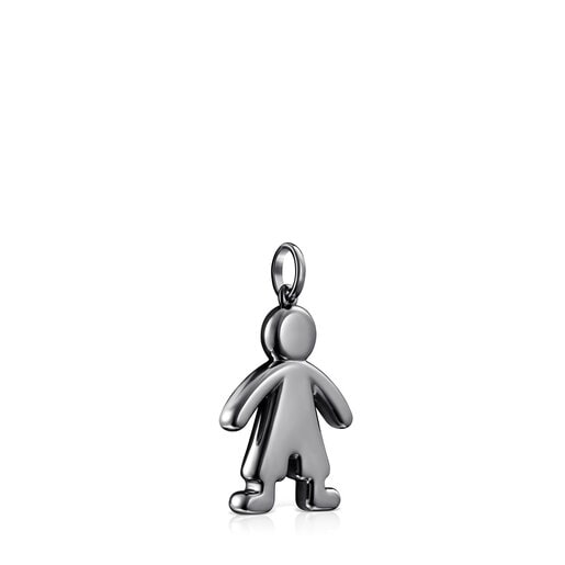 Dark Silver Sweet Dolls boy Pendant