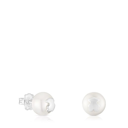 10.5 mm silver and cultured pearl Earrings TOUS Icon Pearl