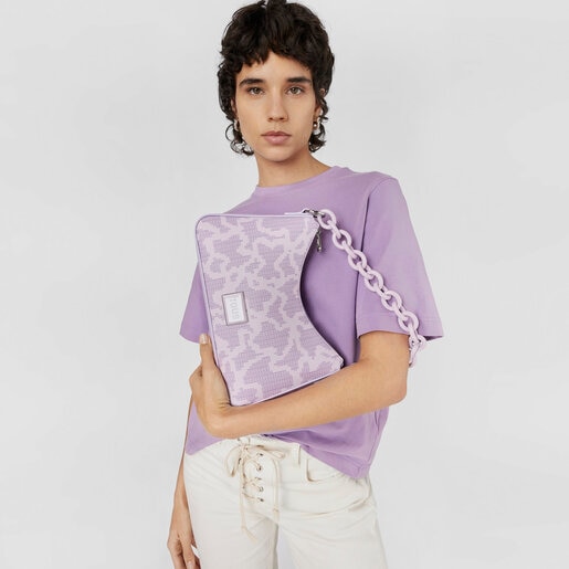 モーブカラーのKaos Pix ショルダーバッグ