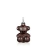 Colgante oso de plata y cerámica marrón Bold Bear