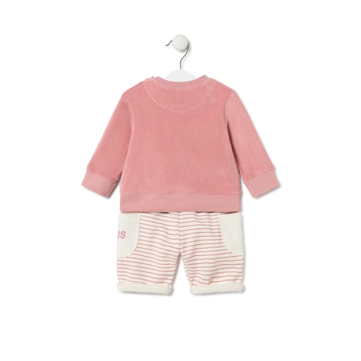 Conjunto de bebé Classic cor-de-rosa