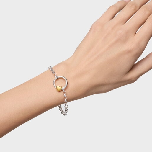 Colgante círculo bicolor TOUS Flechazo