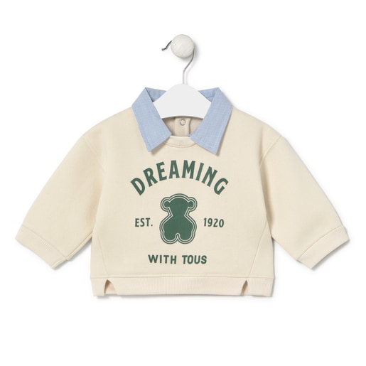 DREAMING WITH TOUS sweatshirt in Casual ecru