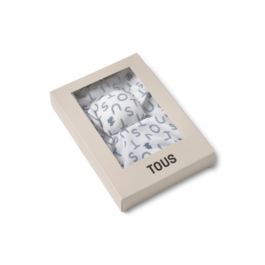 Baby comforter in Soft navy blue