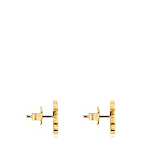 12mm 18kt gold plating over silver Bear earrings Sweet Dolls