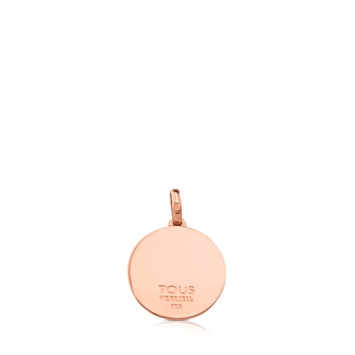 Colgante Rubric con baño de oro rosa 18 kt sobre plata