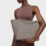 Large taupe-colored Tote bag Kaos Mini Lines