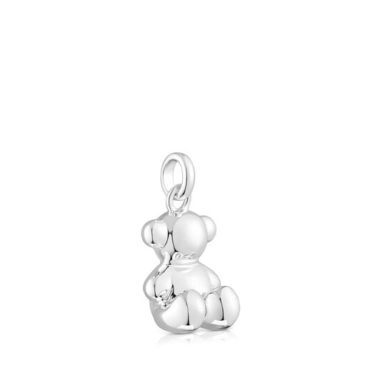 Medium silver Bold Bear pendant