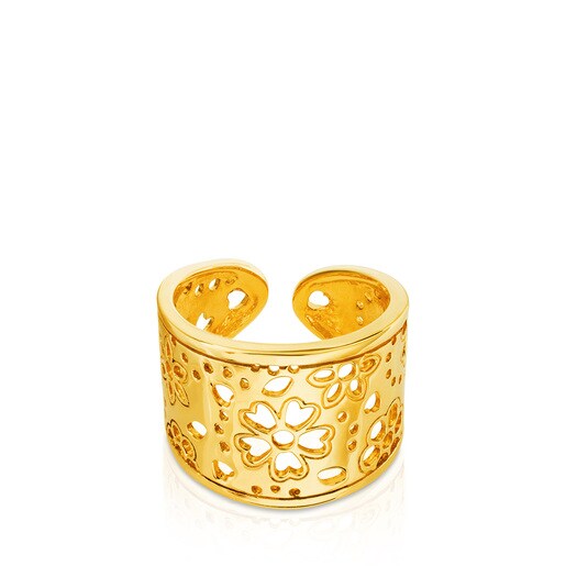 Anillo Sugar con baño de oro 18 kt sobre plata