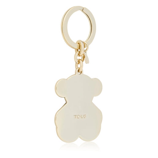 Lilac TOUS Gems bear with bandana Key ring