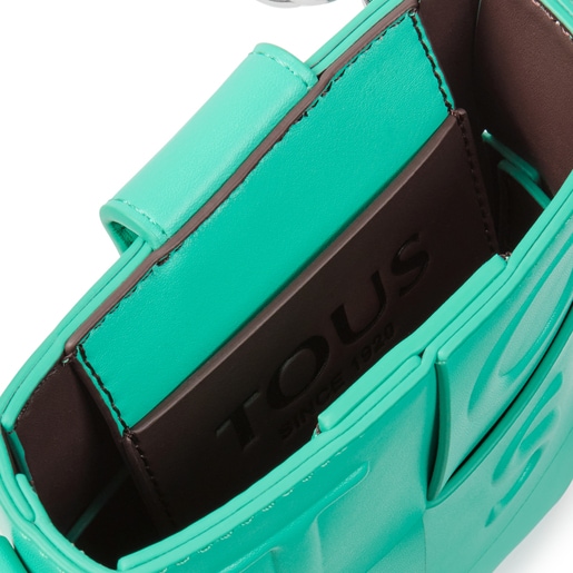 Turquoise and brown TOUS Damas Mini handbag
