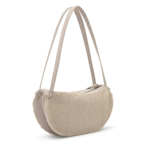 Bolso de hombro topo TOUS Halfmoon