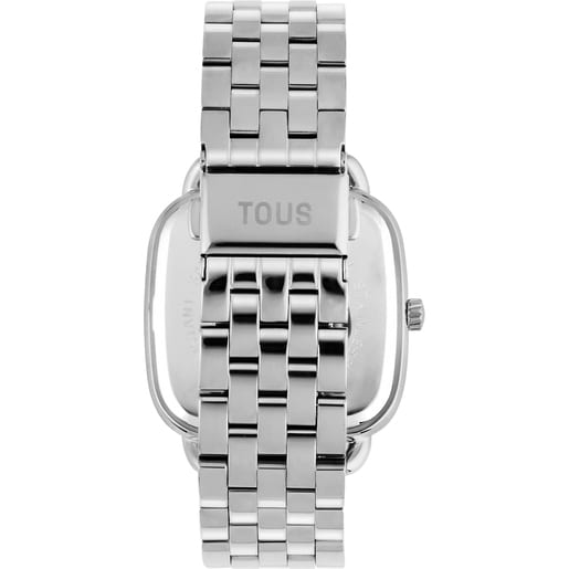 Αναλογικό ρολόι TOUS D-Logo Mirror με μπρασελέ από ατσάλι