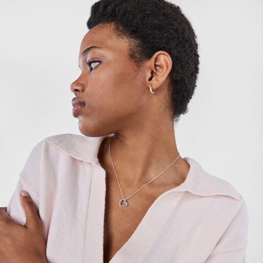 Серебряное колье со словом LOVE San Valentín