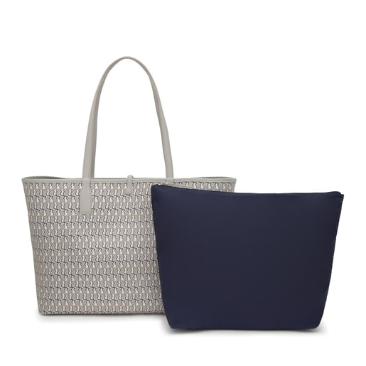 حقيبة أحمال خفيفة كبيرة الحجم بوجهين مزدوجة الاستخدام باللون الرمادي الداكن من تشكيلة TOUS Bear