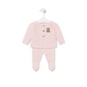 Conjunto de bebé Tricot Rosa