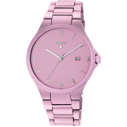 Rellotge Motion Aluminio d'alumini anoditzat rosa