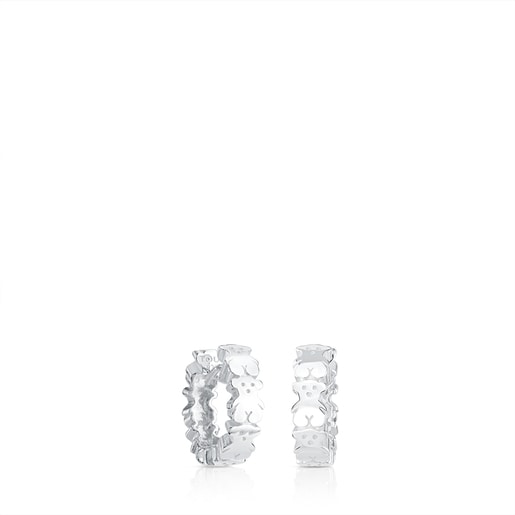 Silver hoop Earrings TOUS Puppies | TOUS