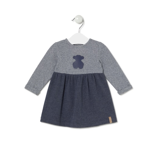Girls dress in Marine navy blue