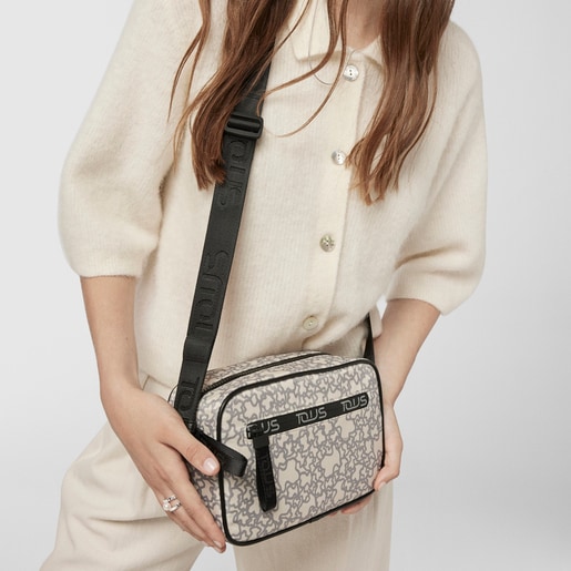 Small beige-gray Kaos Mini Sport Crossbody bag