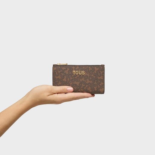 Cartera marrón Kaos Mini Lines