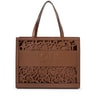 Large brown Amaya Kaos Shock shopping bag