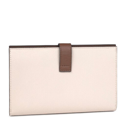 Medium beige and brown TOUS Essential Wallet