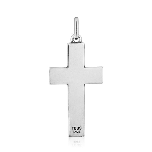 Colgante cruz de plata 32 mm TOUS Man