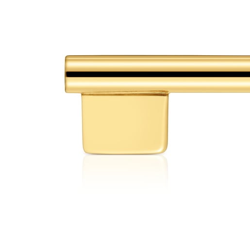 Dije con baño de oro 18 kt sobre plata motivo llave 32 mm TOUS Unlock