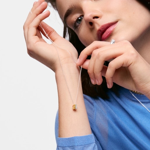 Collar bicolor y motivo oso 8 mm TOUS 1950