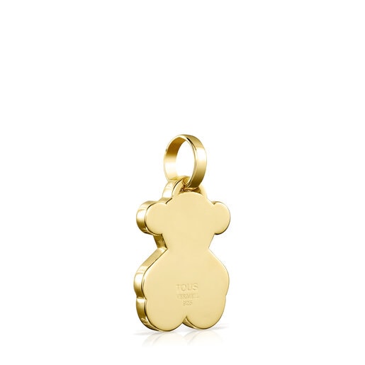 Pendentif Sweet Dolls moyen ourson en Argent Vermeil