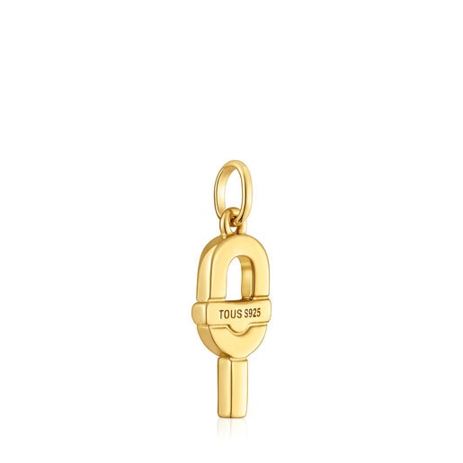 Pendente in argento placcato oro 18 kt piccolo TOUS MANIFESTO