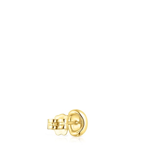 TOUS Hav oval earrings in gold with diamonds