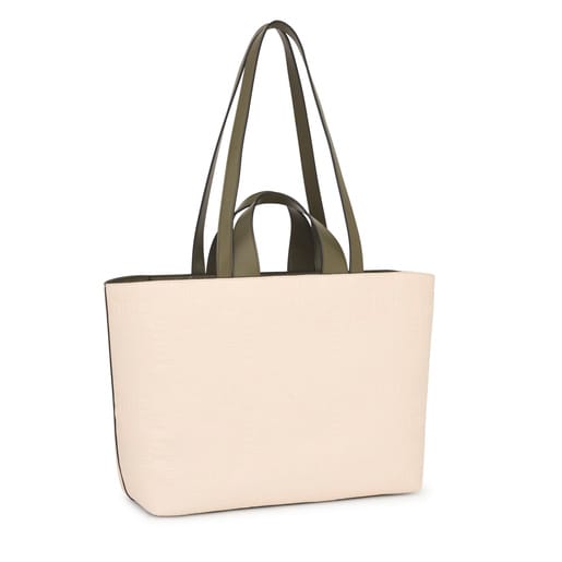 Medium beige and khaki Tote bag TOUS Nanda